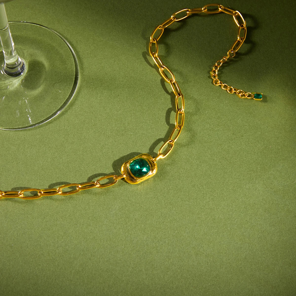 Delphine Glass Necklace