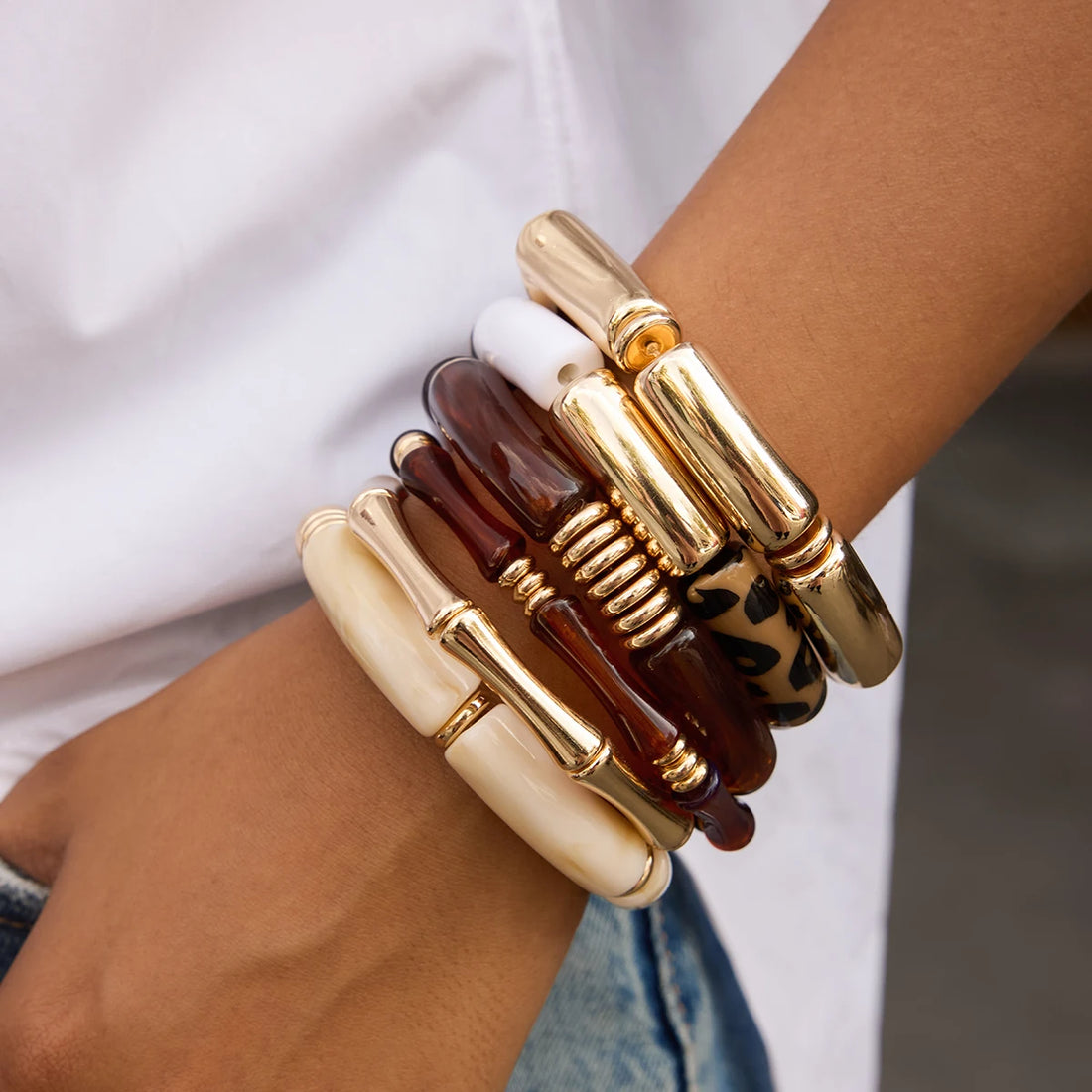 MACAJE Rivage Resin Bangle