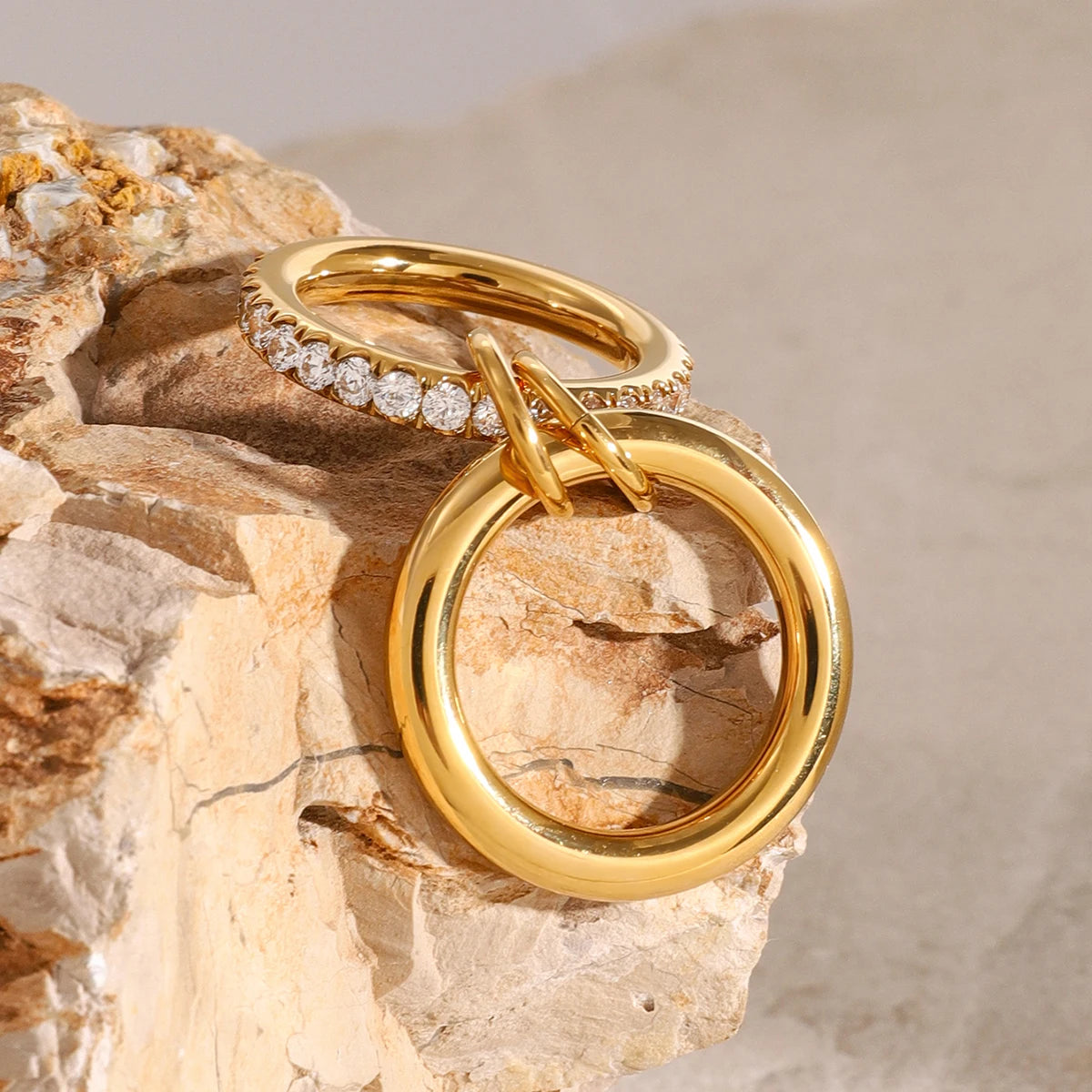 Lumiere Double-Layer Zirconia Ring