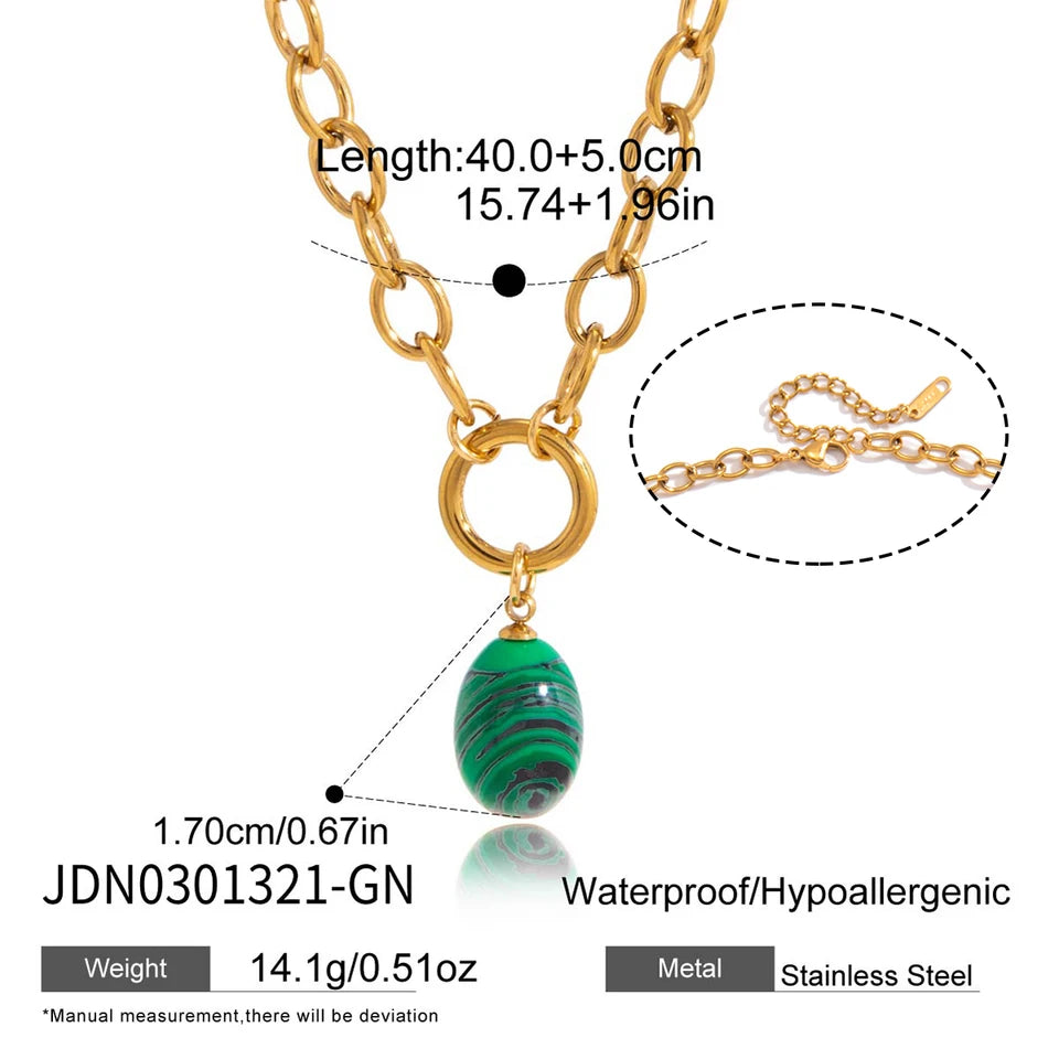 Amelie Stone Pendant Necklace