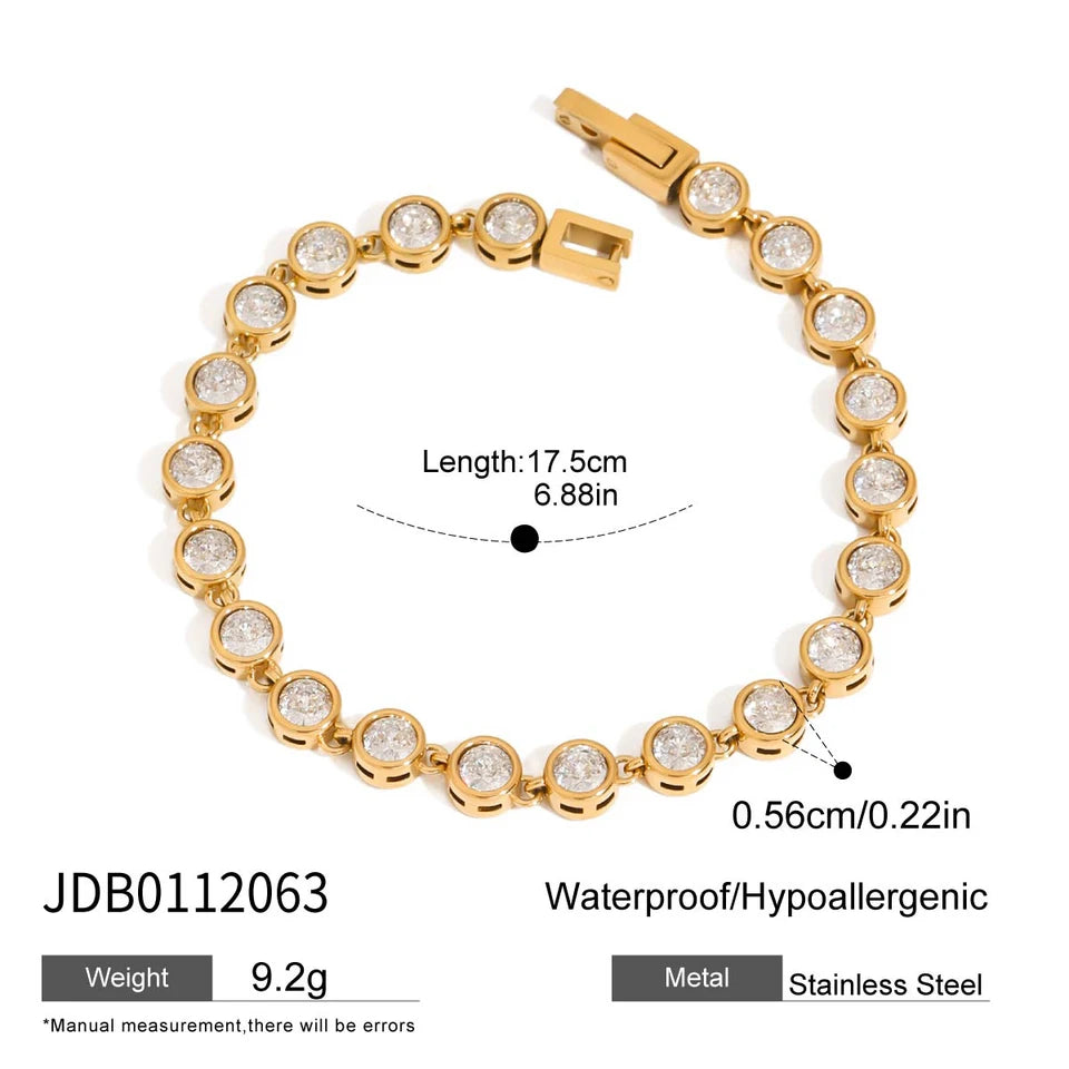 Odile Heart Chain Bracelet