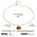 Colombine Square Pendant Necklace