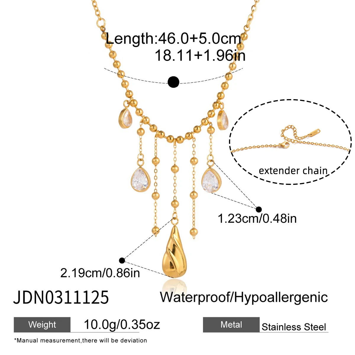 Vivienne Tassel Necklace - Gold