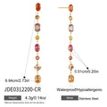 Oceane Drop Earrings - Orange