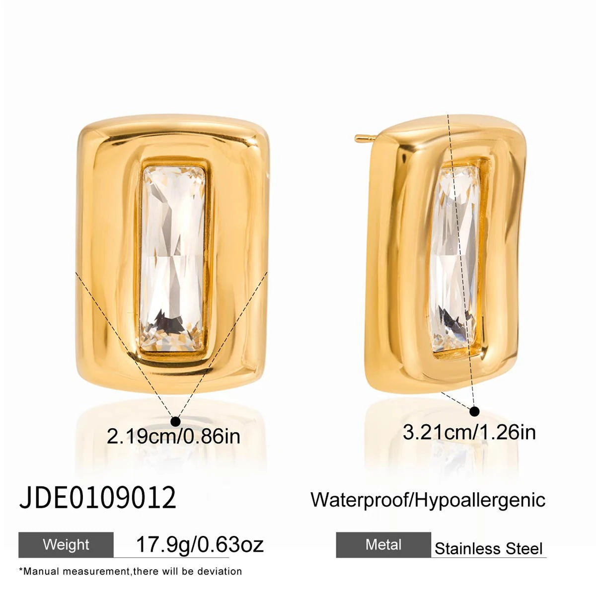 Roxane Enamel Earrings - Silver