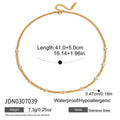 Cosette Zircon Necklace - Red Brown