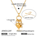 Sabine Heart Necklace - Gold