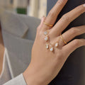 Soleil Zircon Tassel Ring