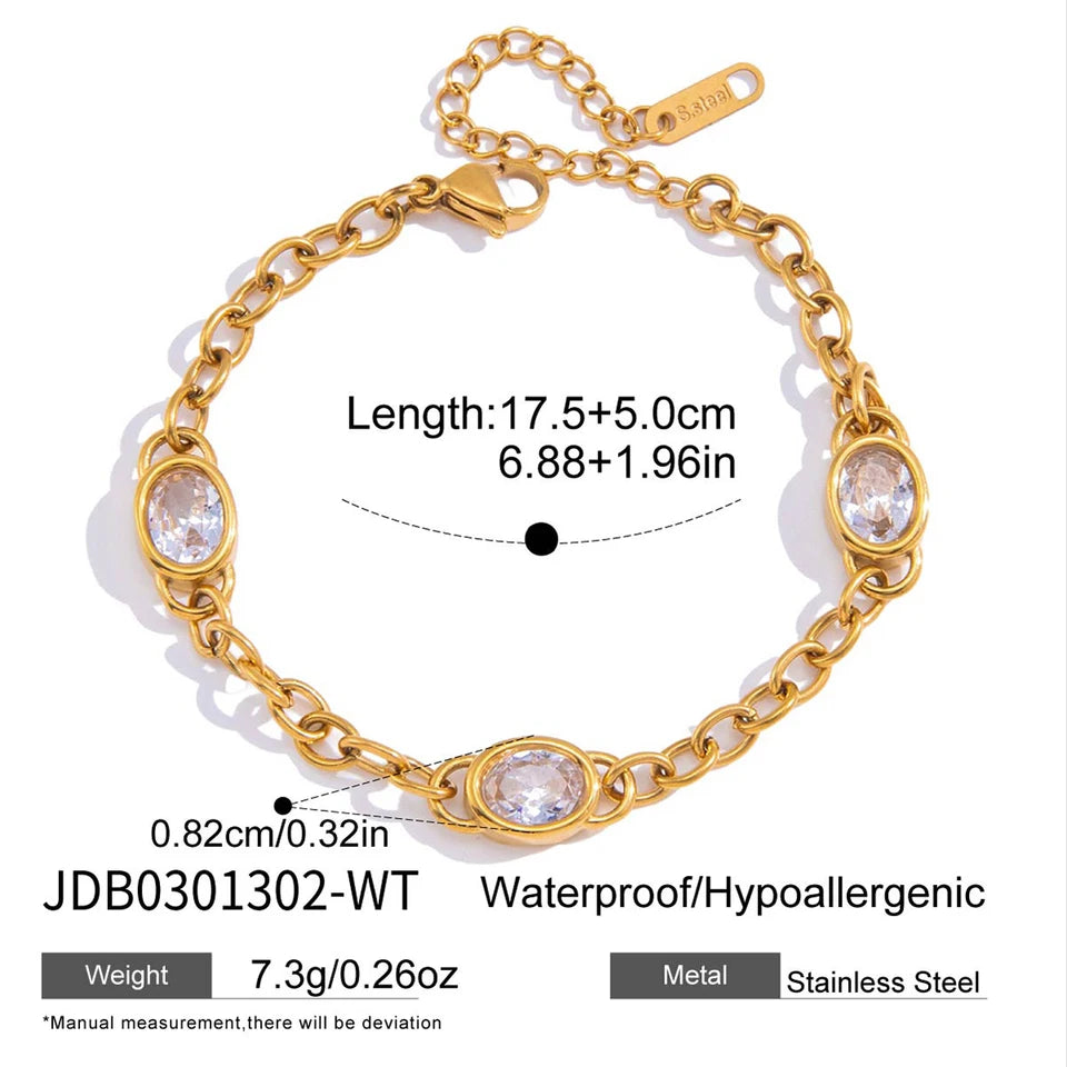 Cassandre Oval Stone Bracelet