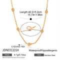 Beatrice Racket Necklace - Red Brown