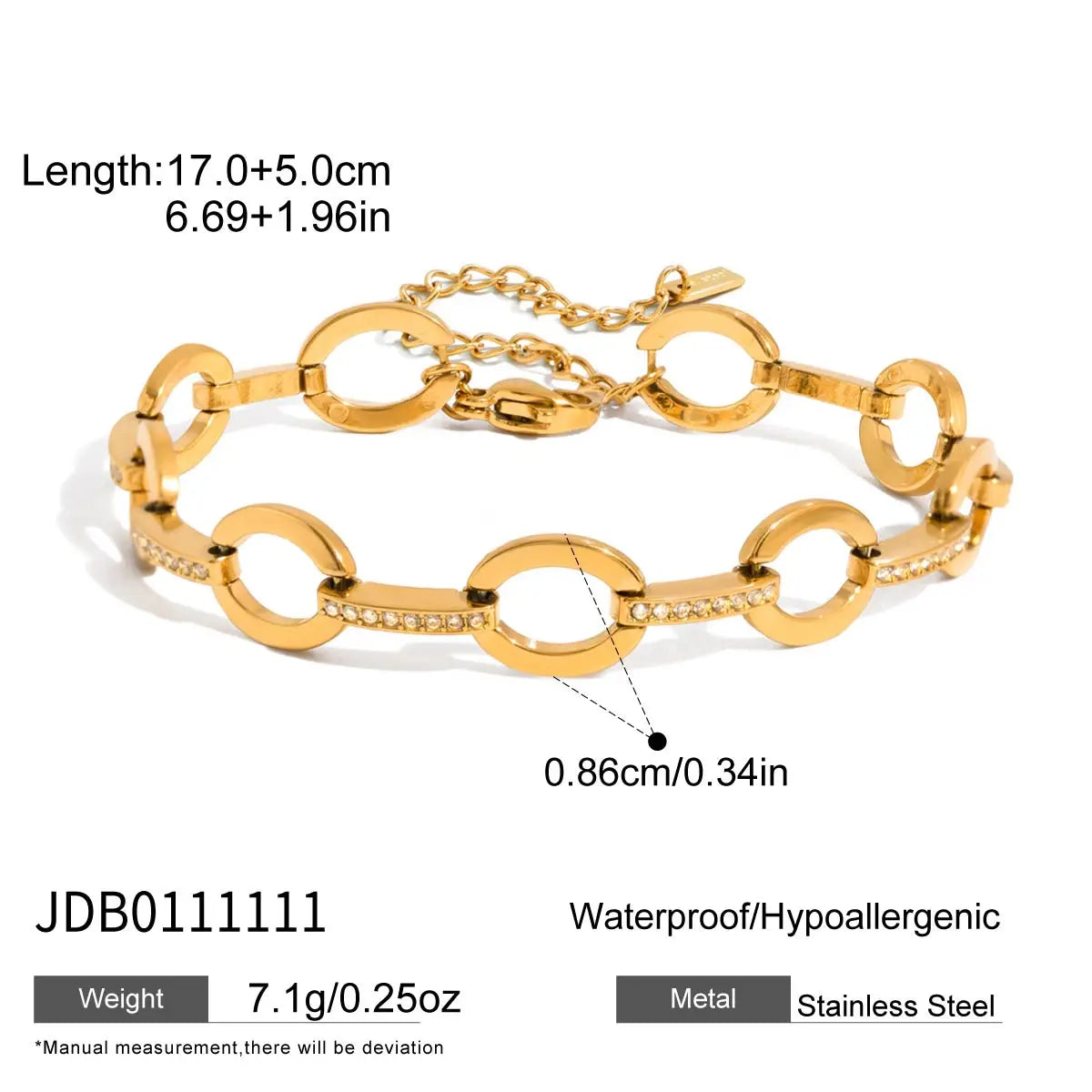 Giselle Heart Bracelet - Yellow Gold