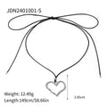 Simone Open Heart Cord Necklace
