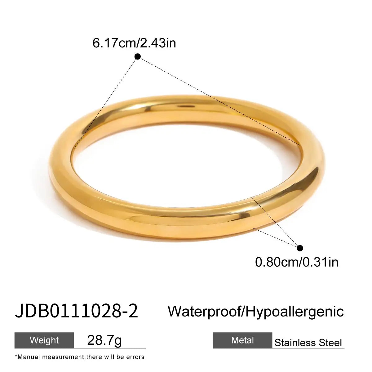 MACAJE Velours Bangle Gold