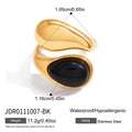 Goutte Natural Stone Ring - White