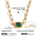 Delphine Glass Necklace - Gold