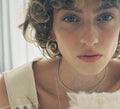 Albane Spiral Hoop Earrings close-up detail – Macaje waterproof earrings