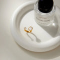 Lune Round Zircon Ring