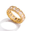 Coeur Zircon Drop Ring - Purple