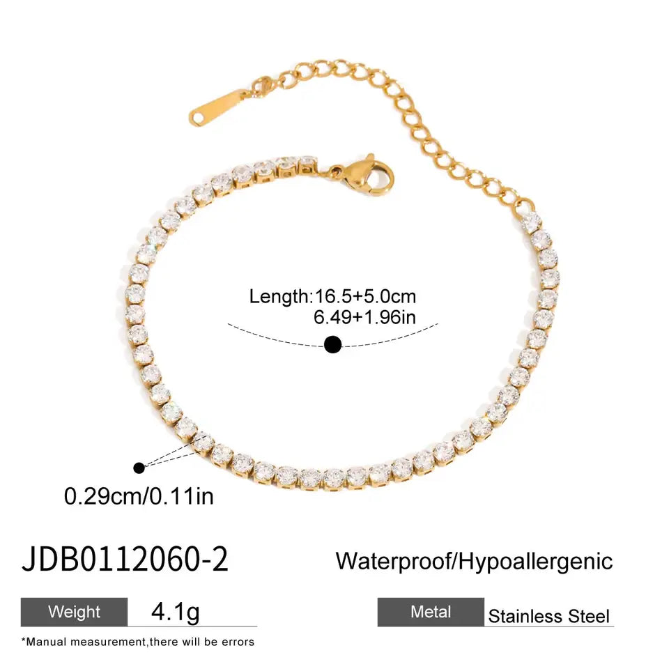 Odile Heart Chain Bracelet