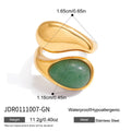 Goutte Natural Stone Ring - Black