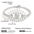 MACAJE Opaline Bangle Rhodium