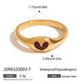 Colette Zirconia Stacking Ring - Black