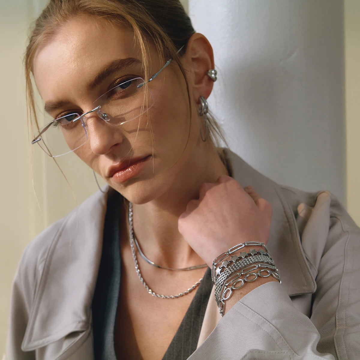 Estelle Chain Bracelet alternate angle – Macaje waterproof bracelet