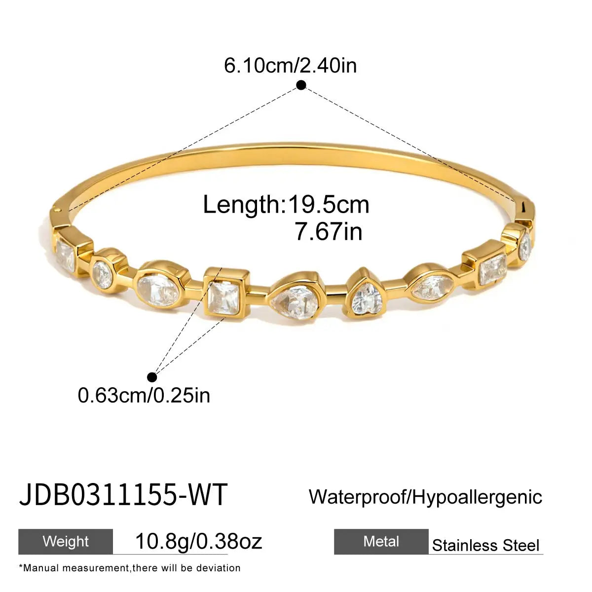 Aurore Faceted Bangle