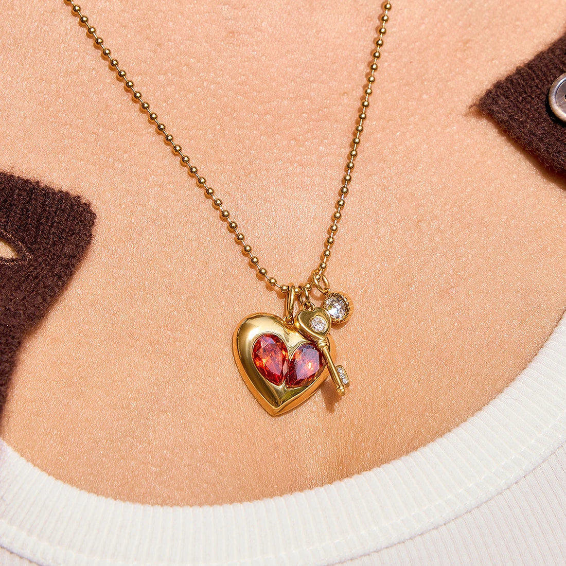 Danielle Layered Charm Necklace