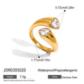 Stella Star & Heart Ring - Black