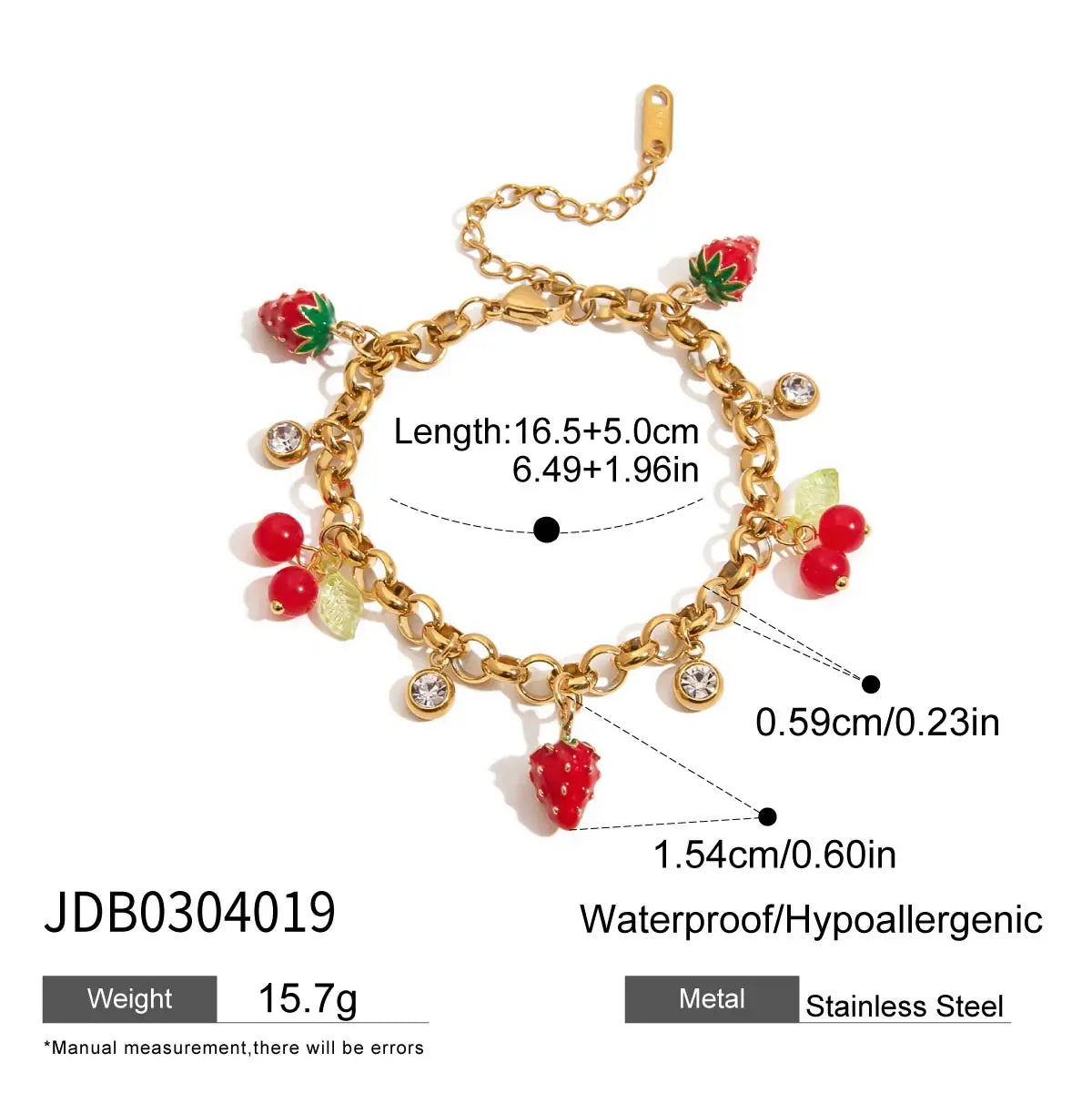 Vera Cherry Bracelet - Hot Stamping
