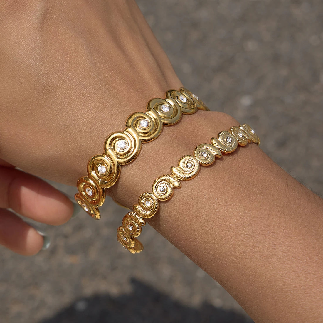 Calliope Conch Cuff Bangle