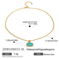 Colombine Square Pendant Necklace