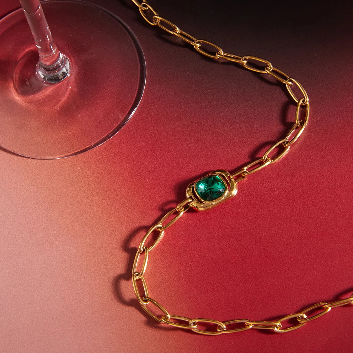 Delphine Glass Necklace