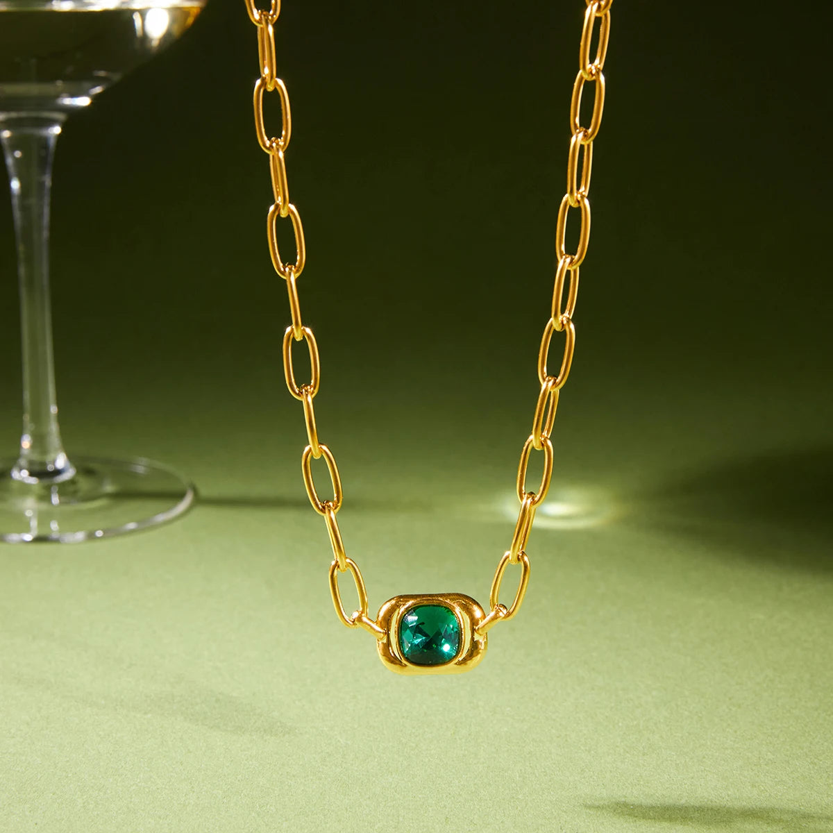 Delphine Glass Necklace
