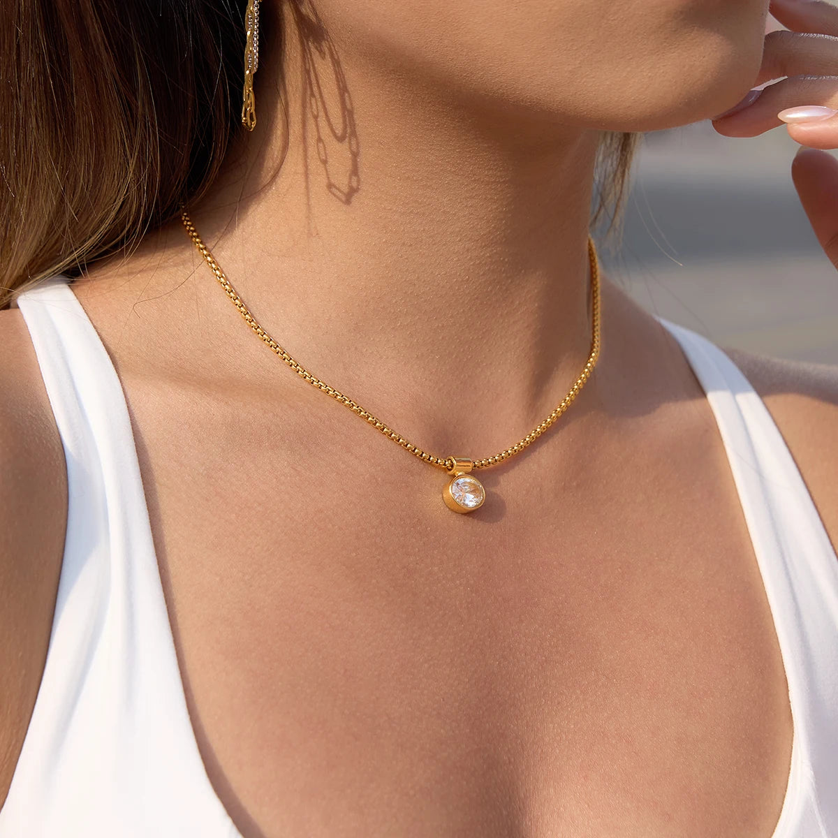 Anais Zircon Necklace
