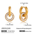 Estel Circle Link Earrings