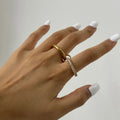 Lumiere Double-Layer Zirconia Ring