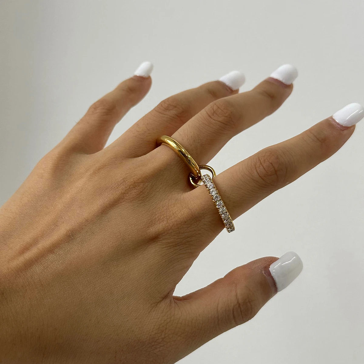 Lumiere Double-Layer Zirconia Ring