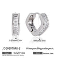 Emeline Iced Hoop Earrings
