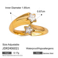 Stella Star & Heart Ring - Blue