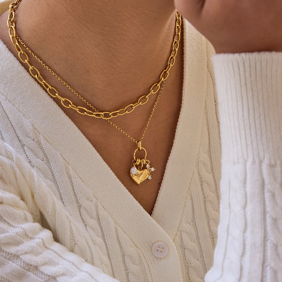 Sabine Heart Necklace