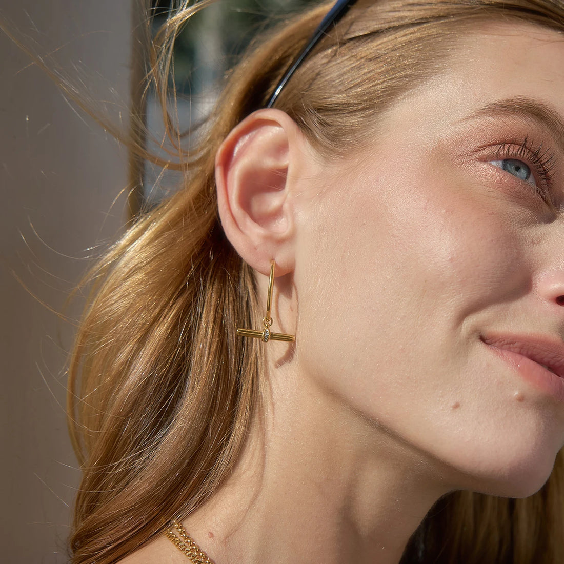 Eleonore T-Bar Drop Earrings