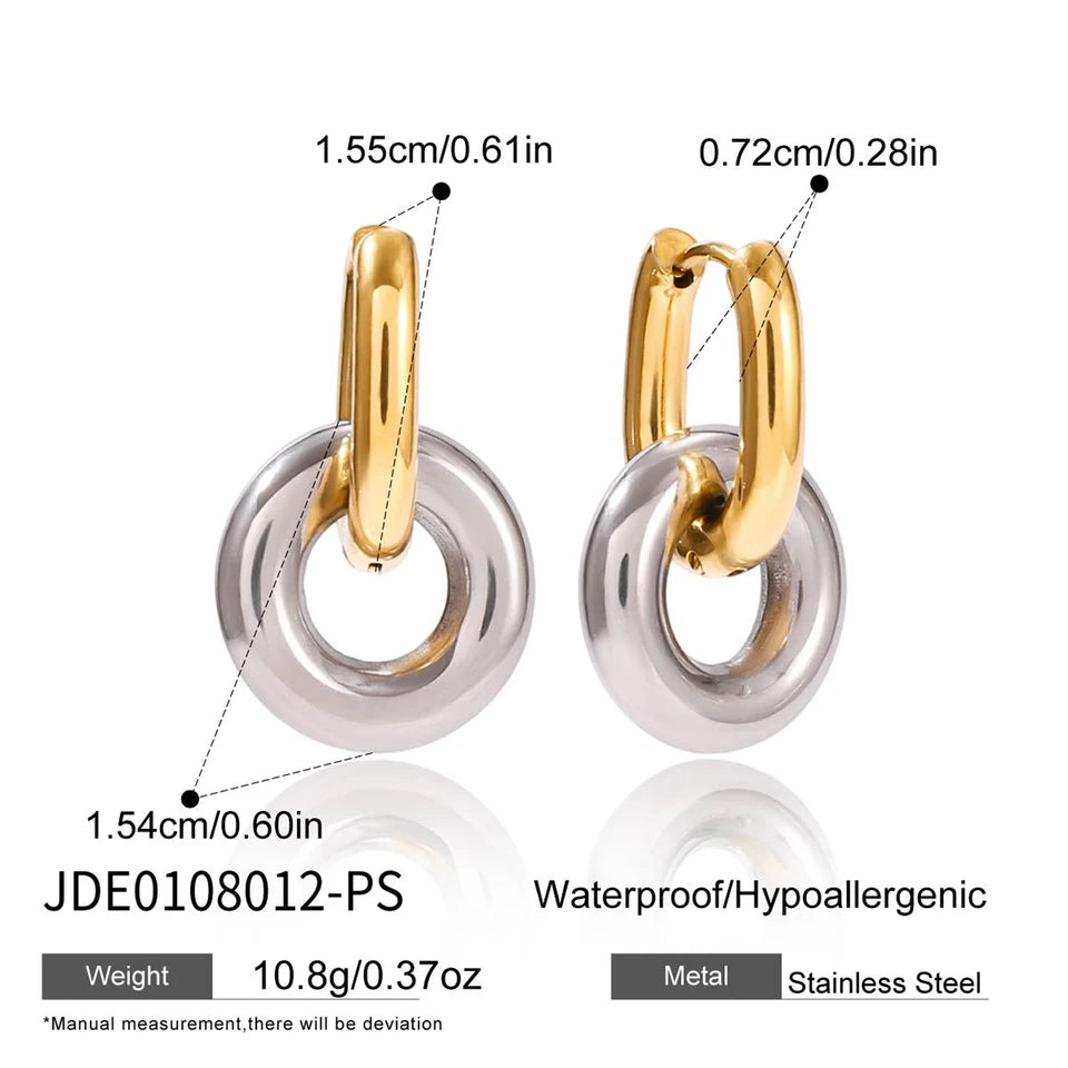 Maud Interlocking Drop Earrings