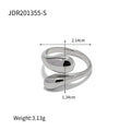 Madeleine Asymmetric Swirl Ring