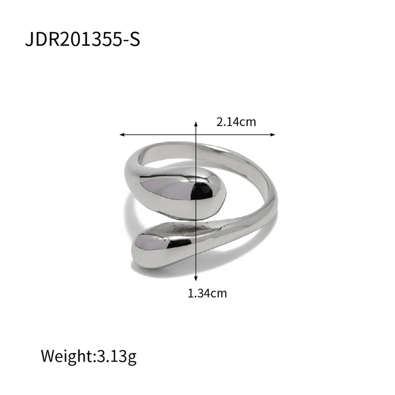 Madeleine Open Wrap Ring – Silver
