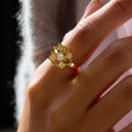 Fleur Spinning Zircon Ring