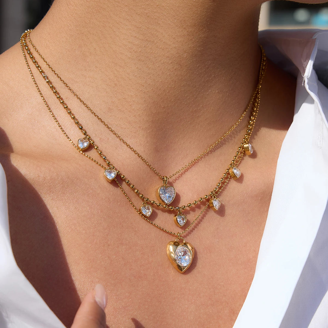 Cyrielle Heart Pendant Necklace