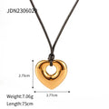 Solange Heart Cutout Cord Necklace
