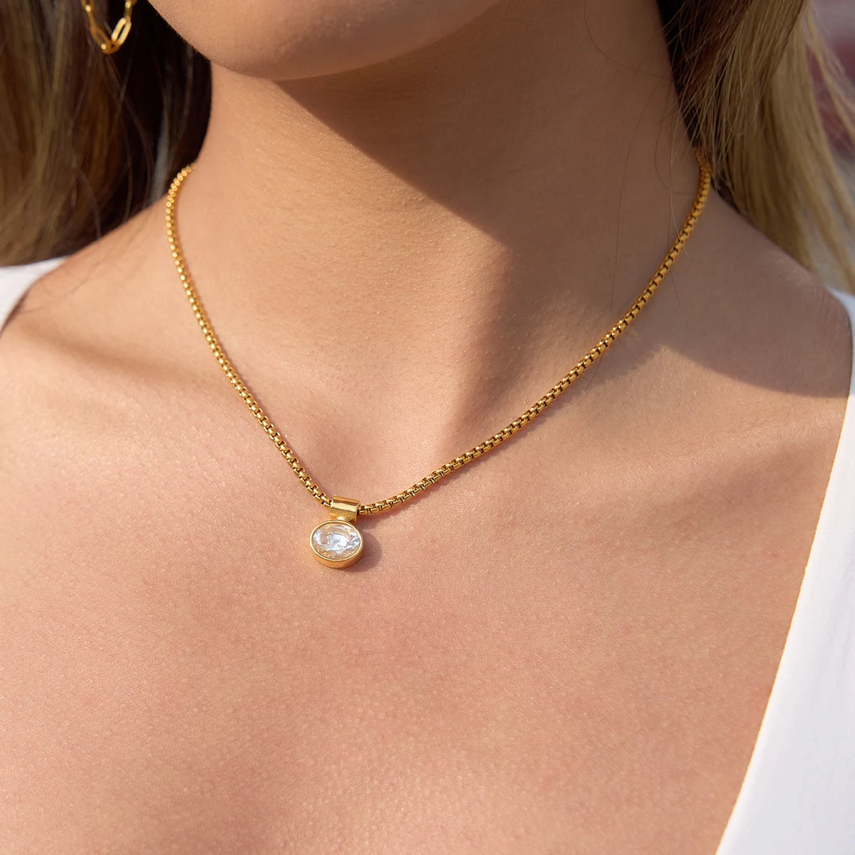 Anais Zircon Necklace